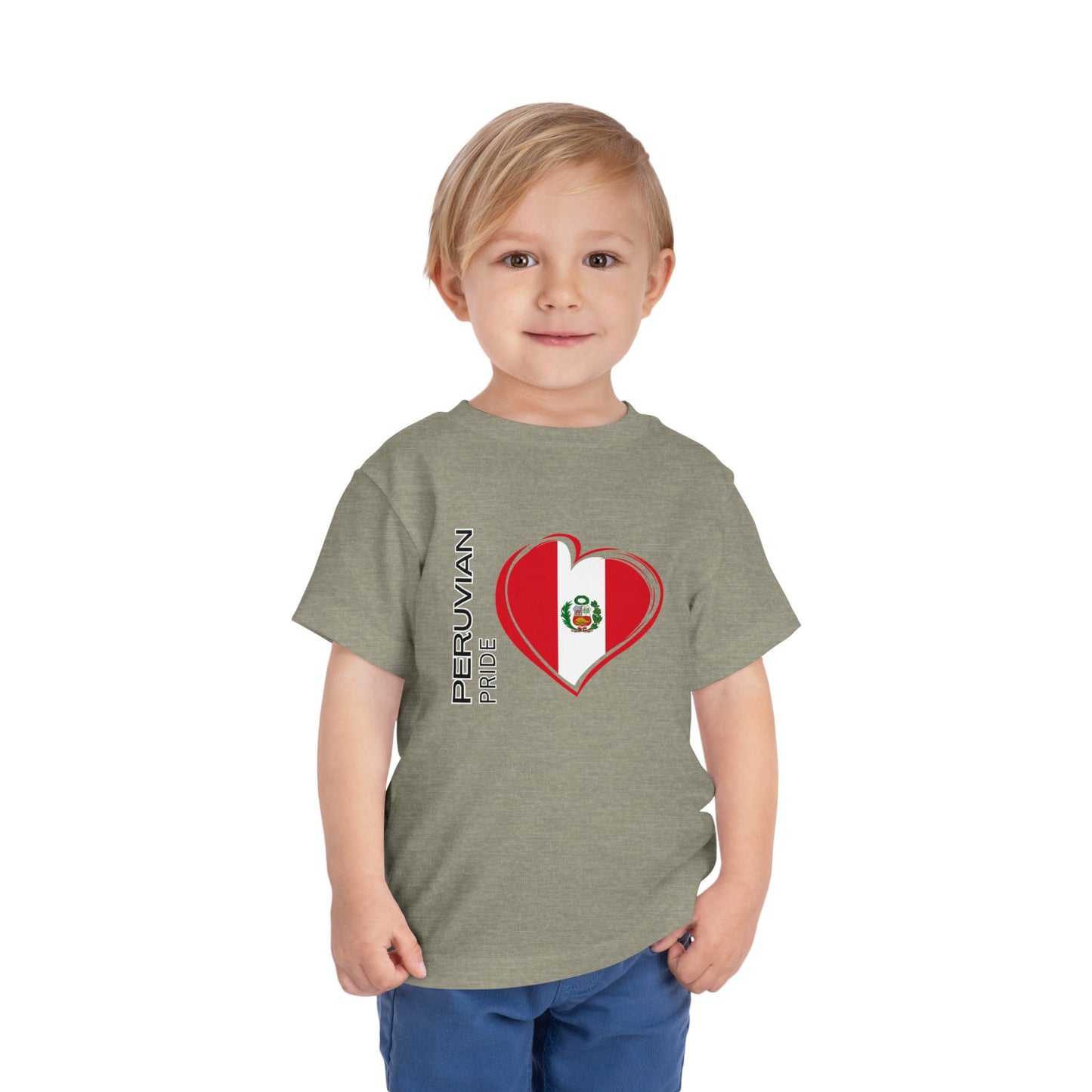 Best PeruvianToddler Short Sleeve Tee "Peruvian Pride Flag"
