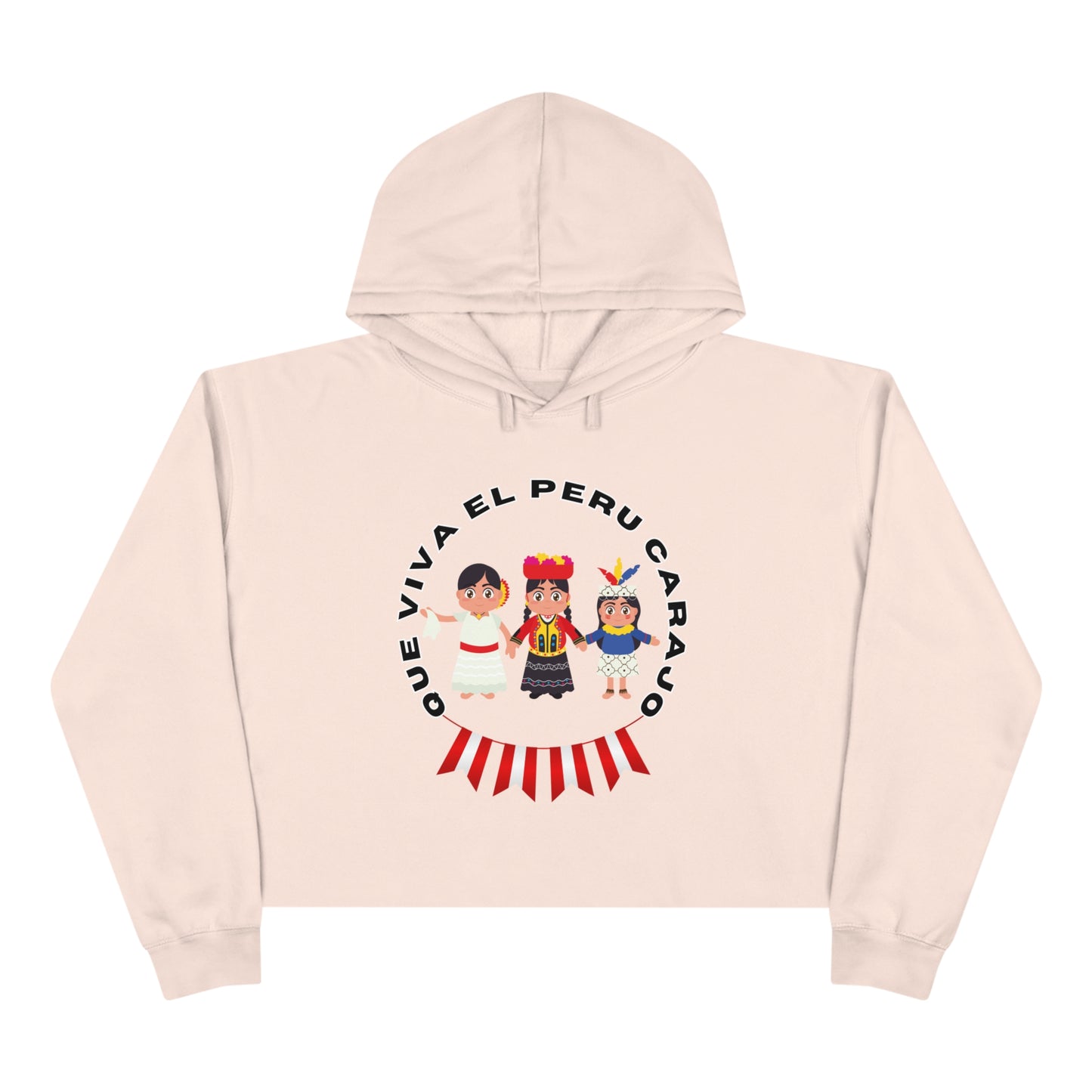 Best Peruvian Crop Hoodie "PERU Costa, Sierra y Selva"