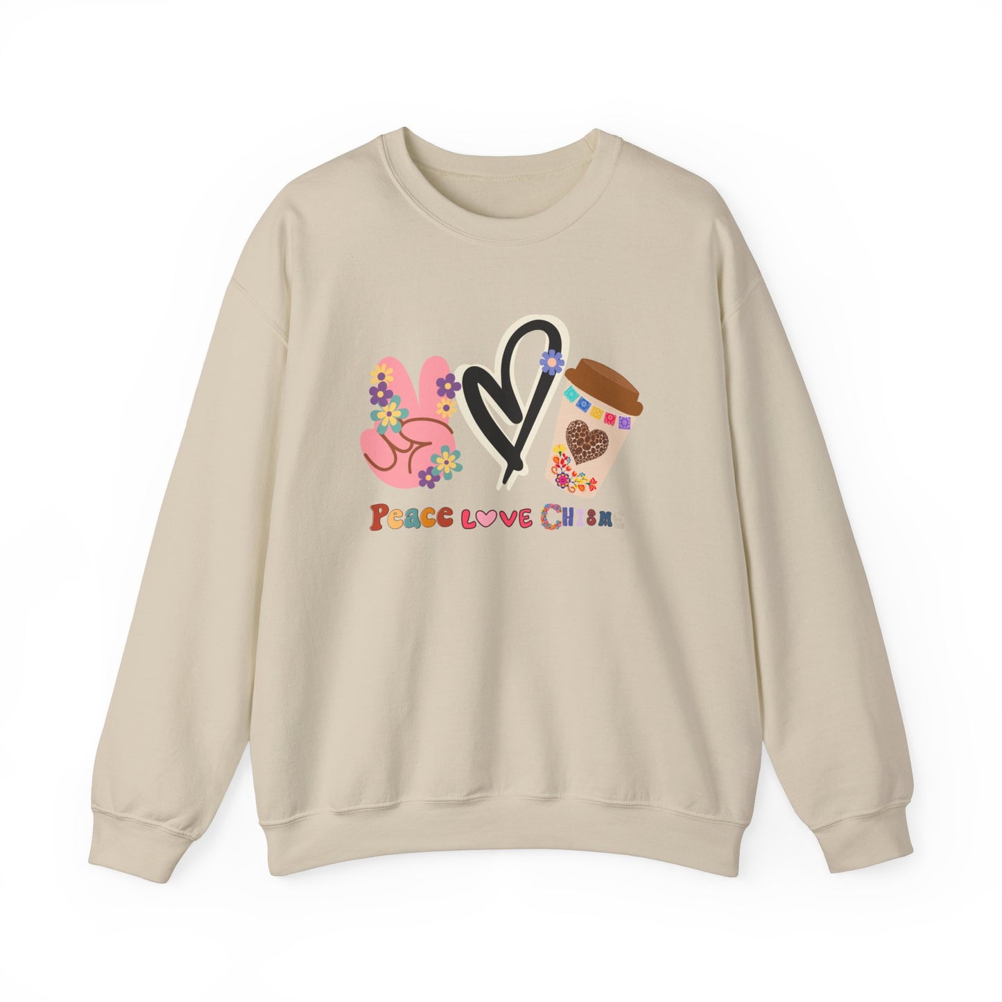 πΈβ Peace Love Chisme Coffee Sweatshirt USA | Funny Unisex Sweater