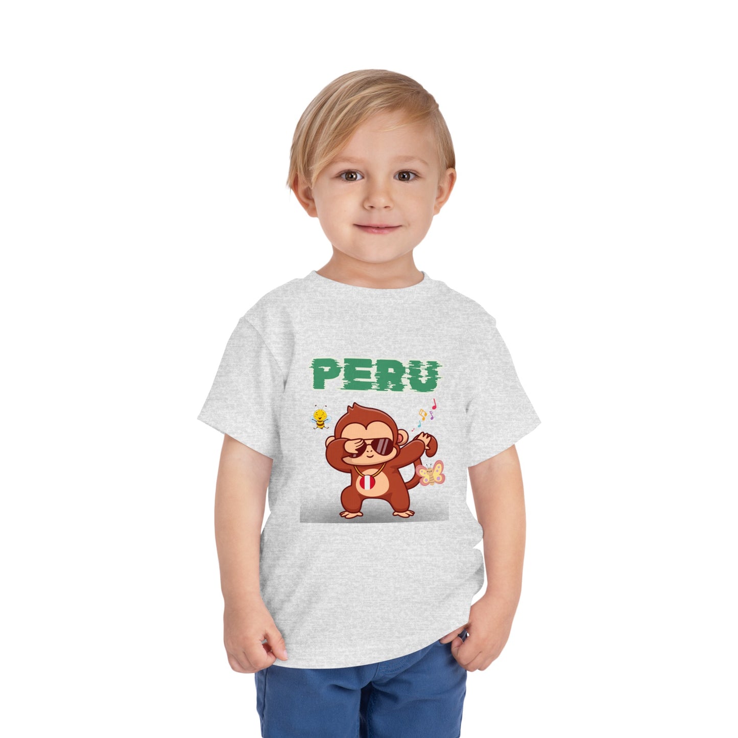 Best PeruvianToddler Short Sleeve Tee "Peruvian Jungle Party"