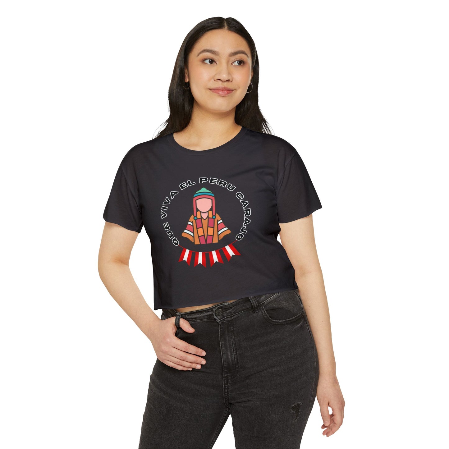 Best Peruvian Crop Top "Que Viva el Peru Carajo "