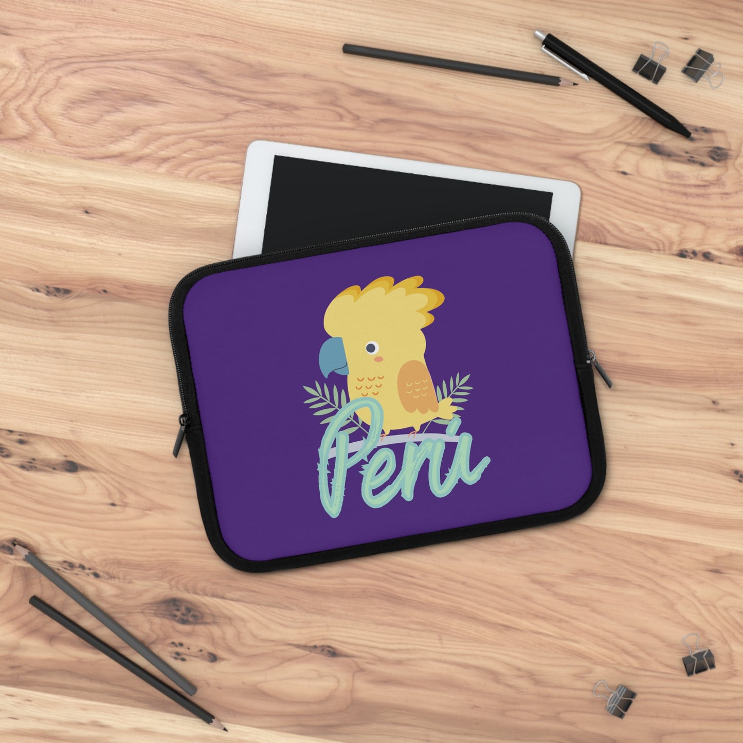 Peruvian Laptop Sleeve "Gallito de las Rocas"