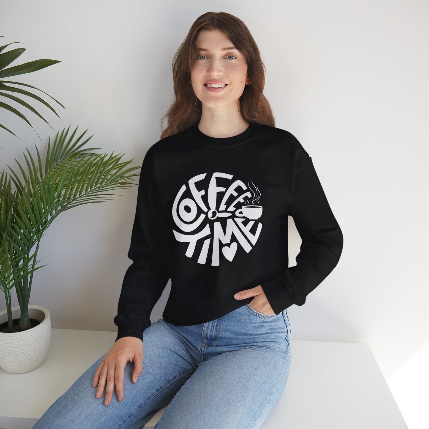 ☕ Coffee Time Sweatshirt USA | Unisex Cozy Sweater