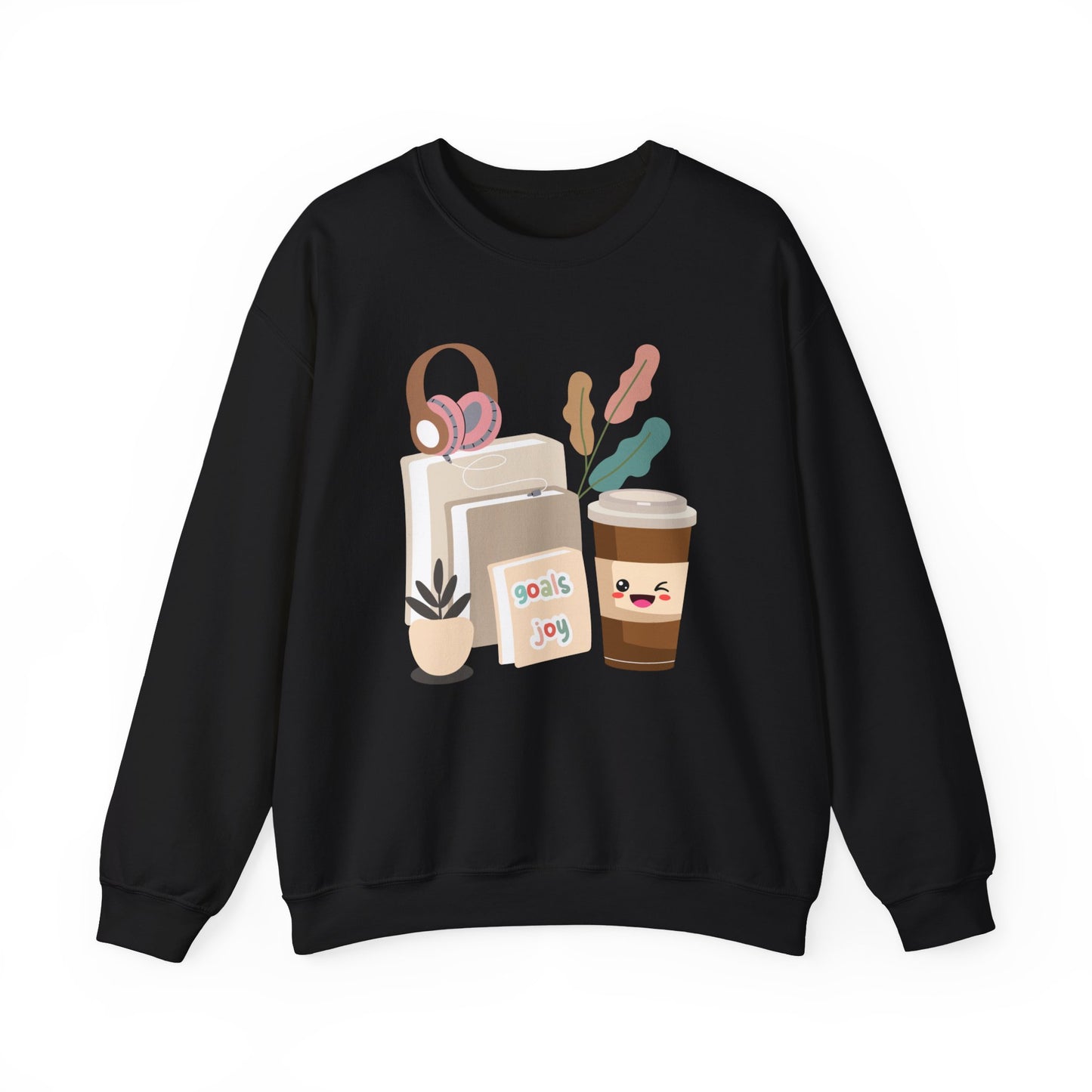 ☕ Goals & Joy Coffee Sweatshirt USA | Motivational Unisex Sweater