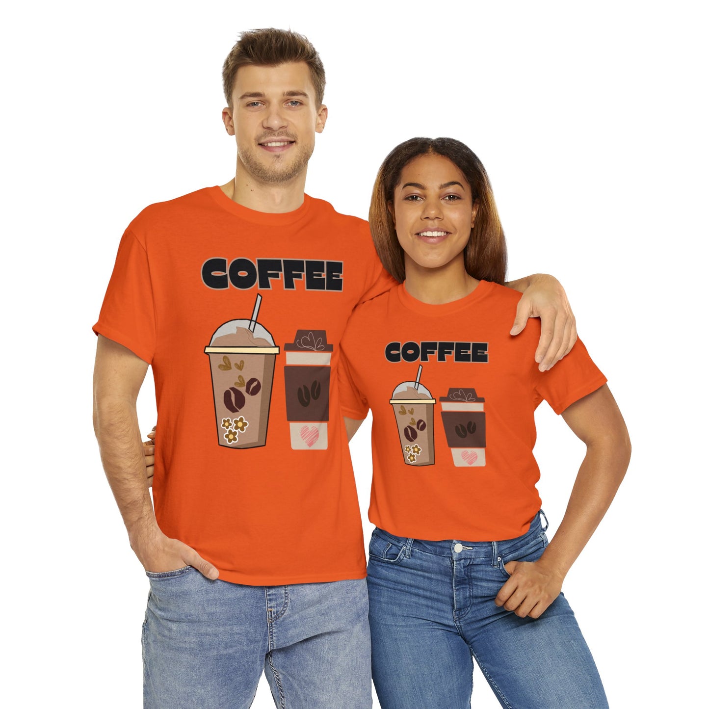 Best Unisex Coffee T-Shirt "Two Cups"