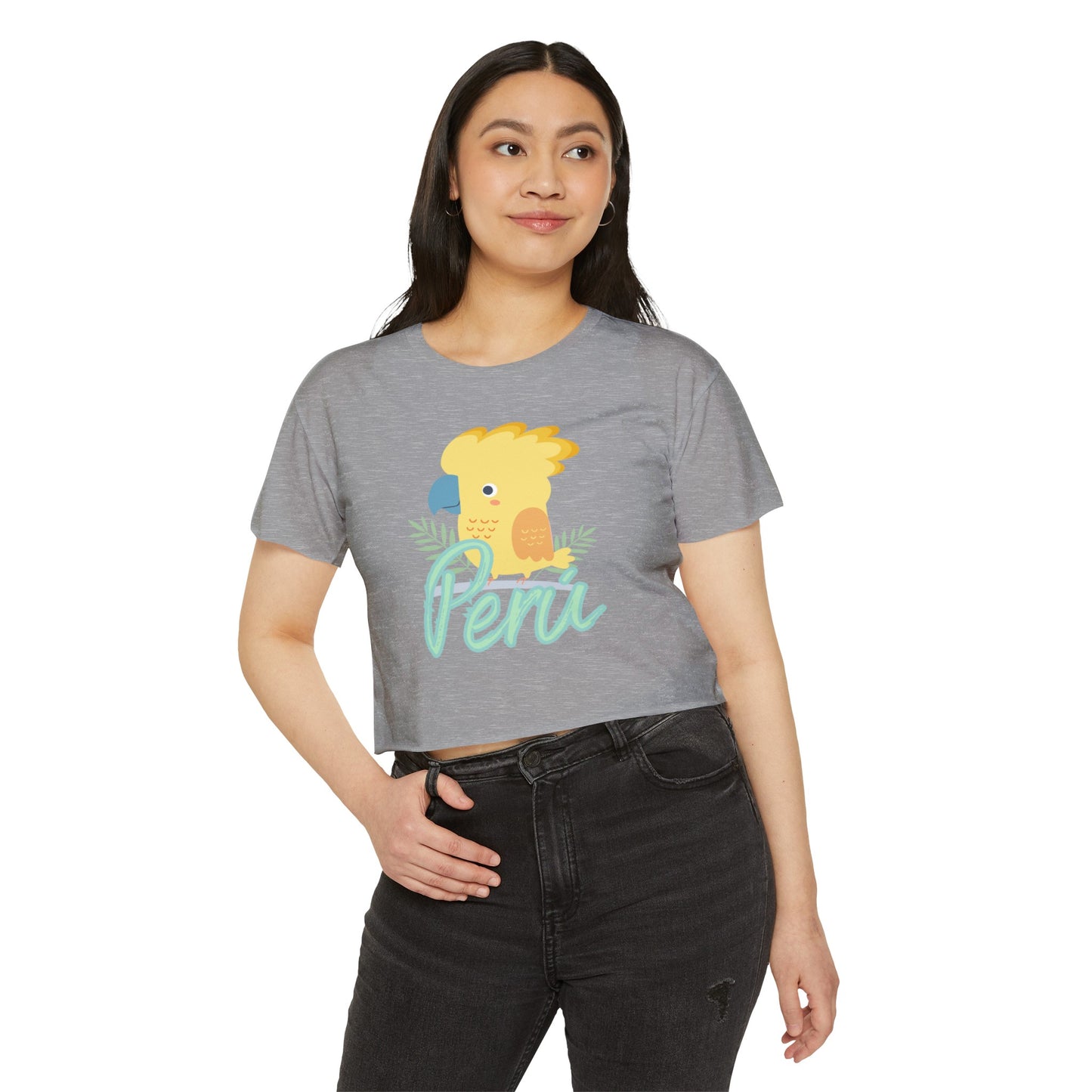 Peruvian Crop Top "Gallito de Las Rocas"