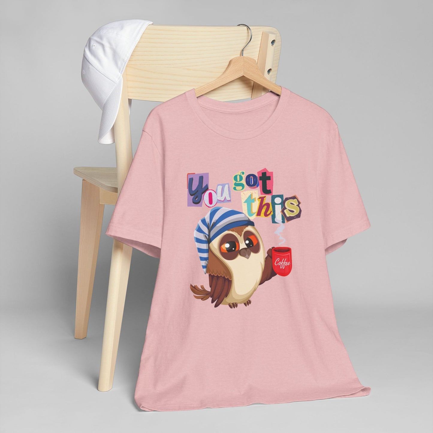 You Got This Coffee Owl T-Shirt – Cute Motivational Graphic Tee for Coffee Lovers (USA Only)