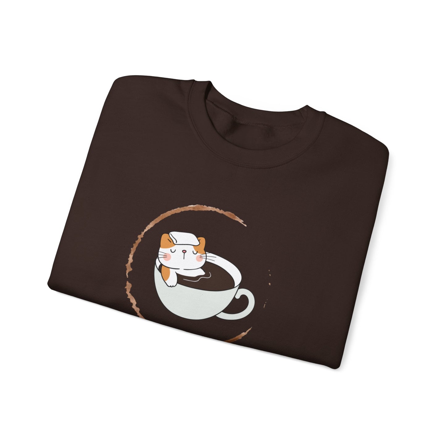 π±β Not a Morning Person Coffee Cat Sweatshirt USA | Funny Unisex Coffee Sweater
