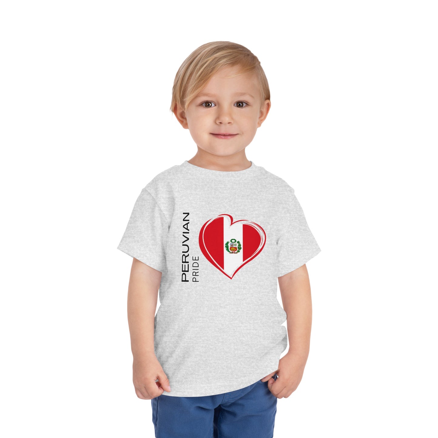 Best PeruvianToddler Short Sleeve Tee "Peruvian Pride Flag"