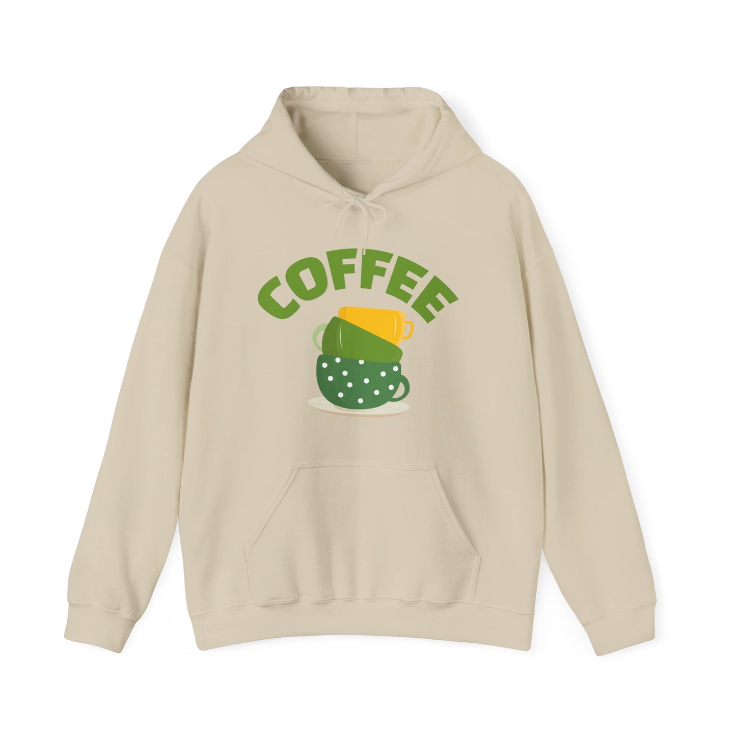 ☕ Stacked Coffee Cups Hoodie USA | Cozy Coffee Lovers Hoodie