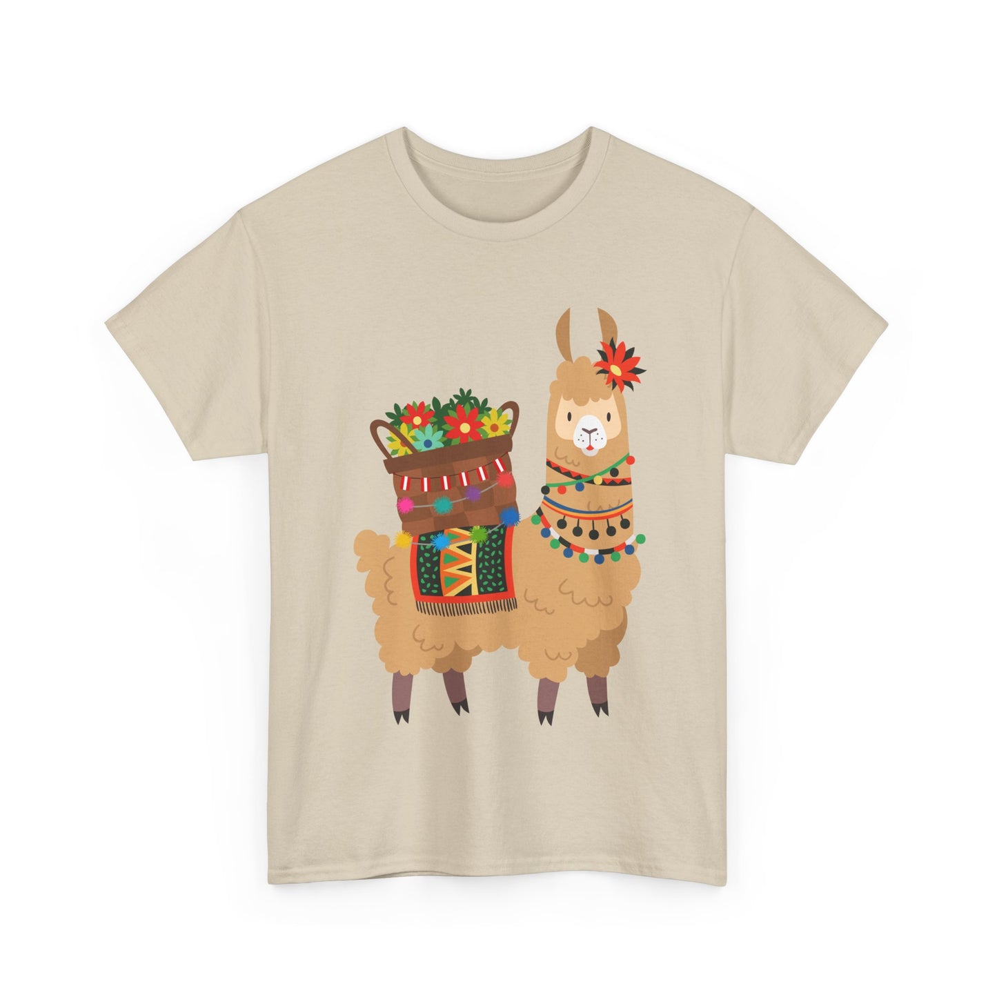 Fiesta Llama Unisex Tee – Bold Print, Classic Comfort