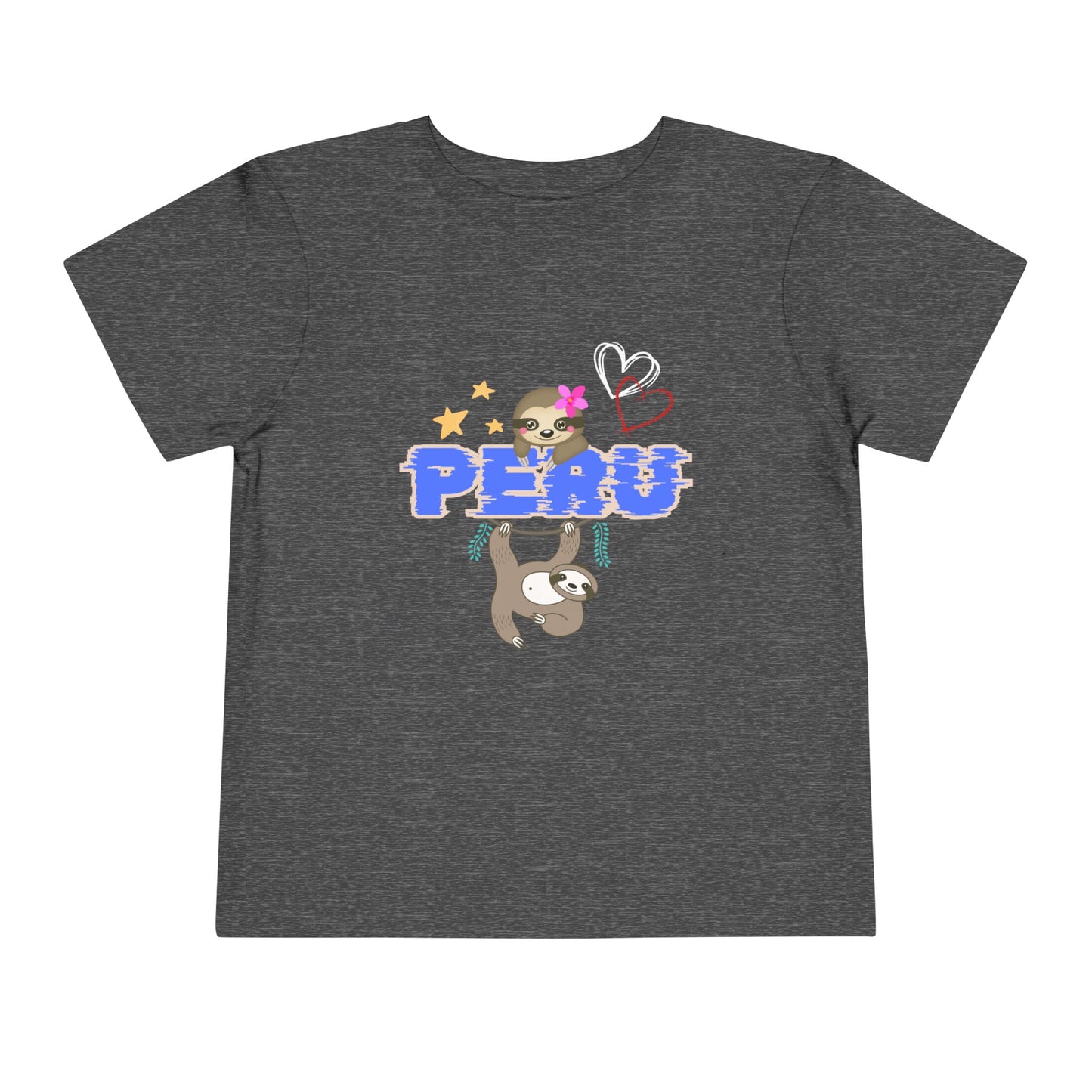 Best PeruvianToddler Short Sleeve Tee "Peruvian Jungle Perezozo"