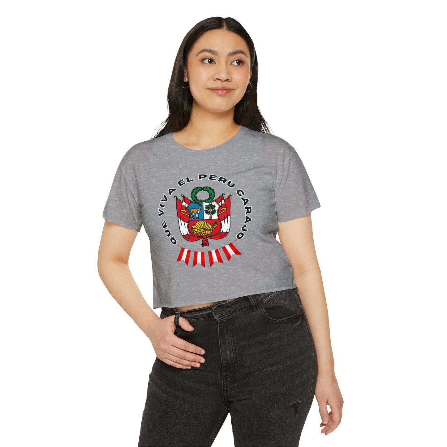 Best Peruvian Crop Top "Peru Escudo"