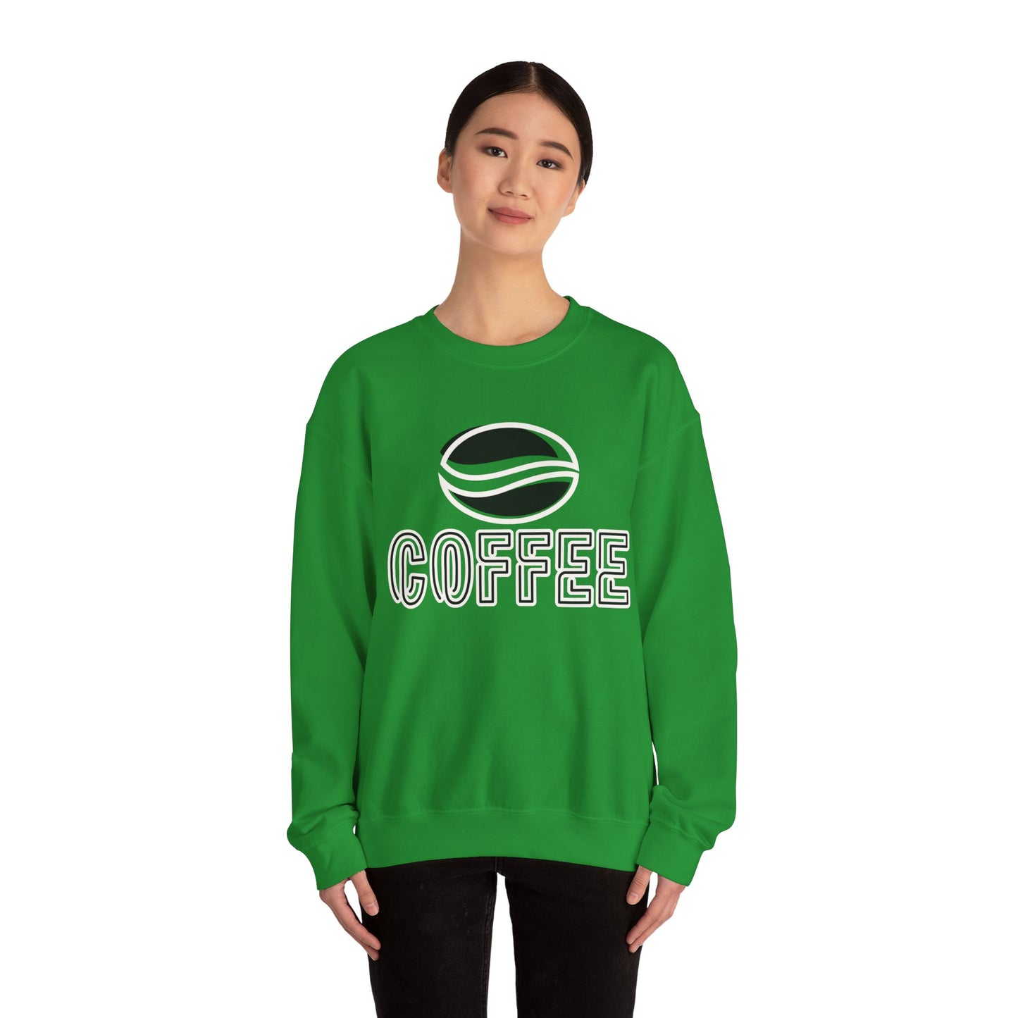 ☕ Minimalist Coffee Sweatshirt USA | Eco-Friendly Unisex Sweater