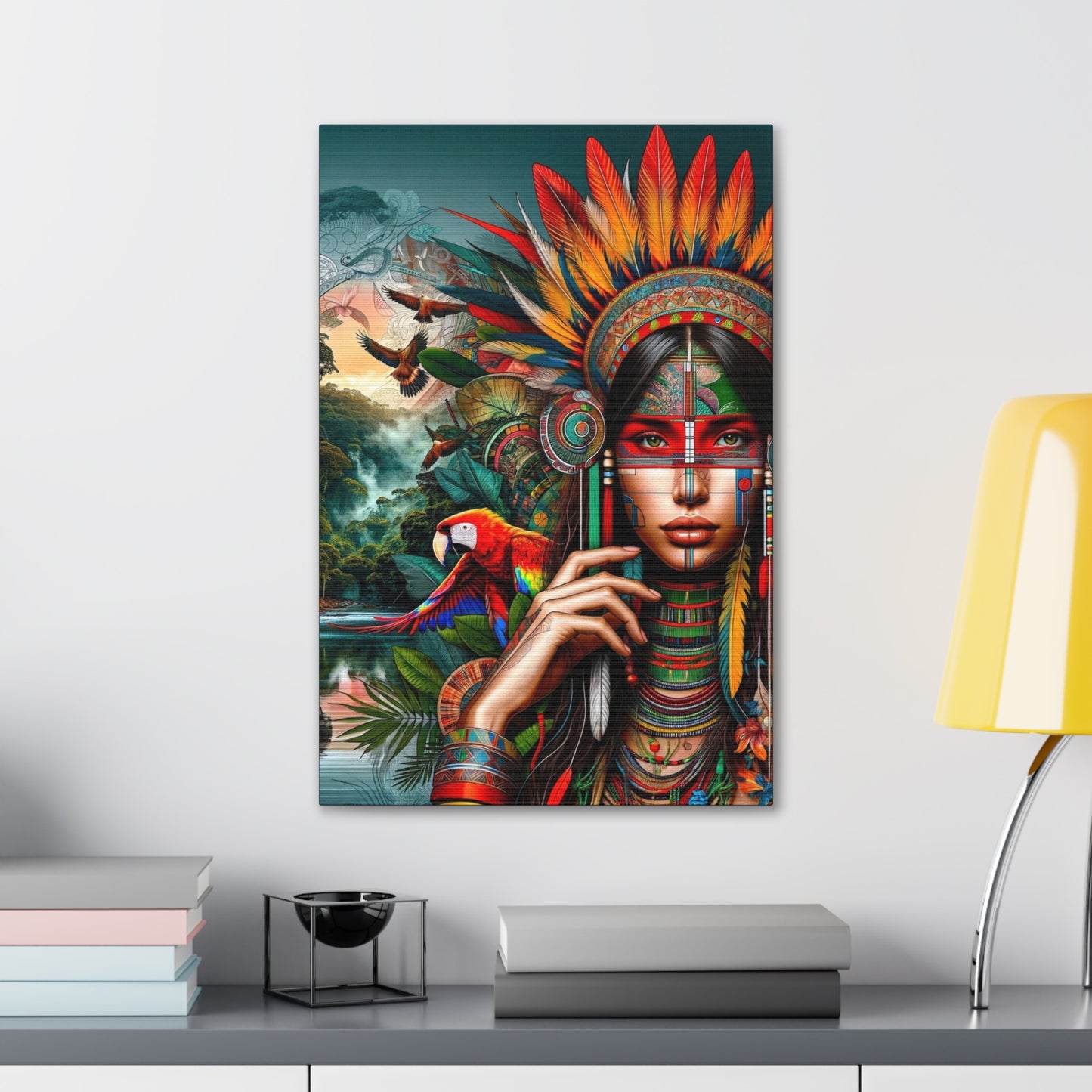 Peruvian Ashaninka Inspired Canvas Prints