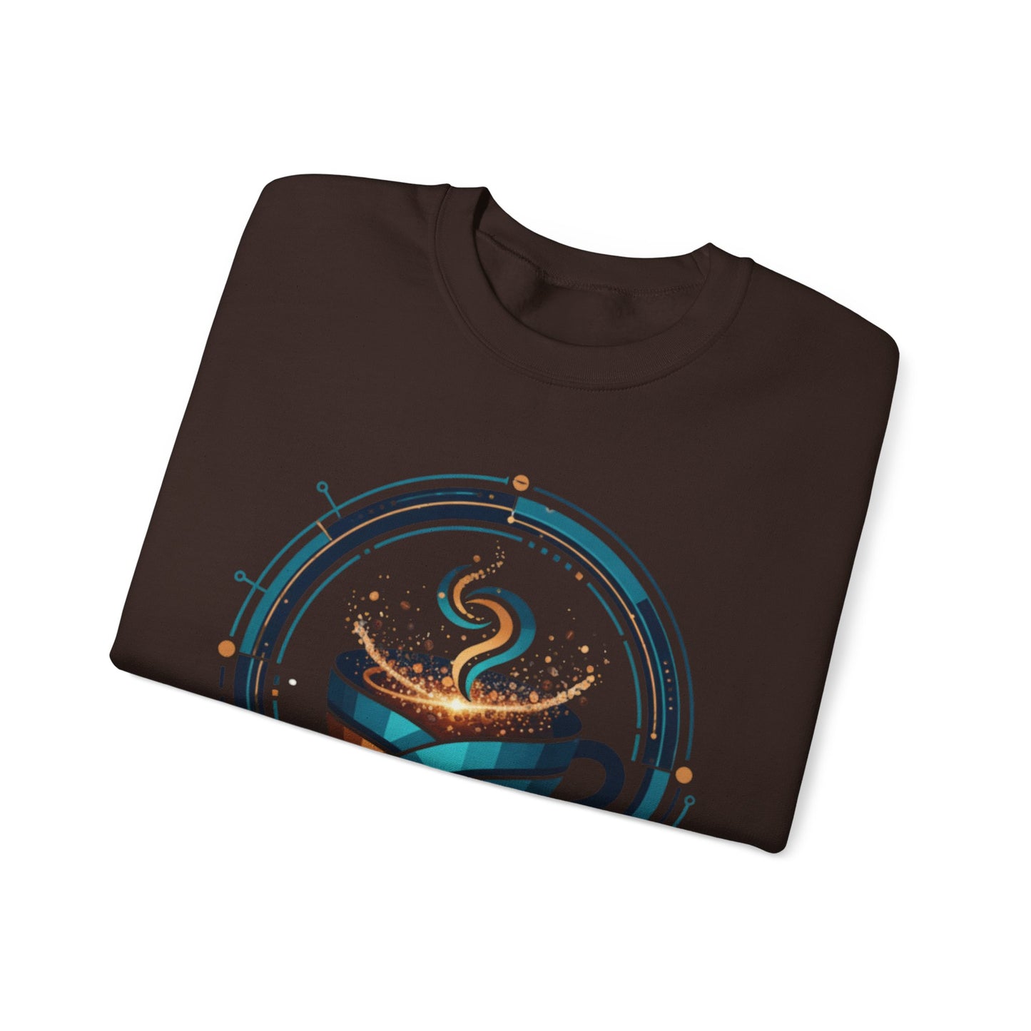 π΅β Futuristic Coffee Cup Sweatshirt USA | Eco-Friendly Unisex Coffee Sweater