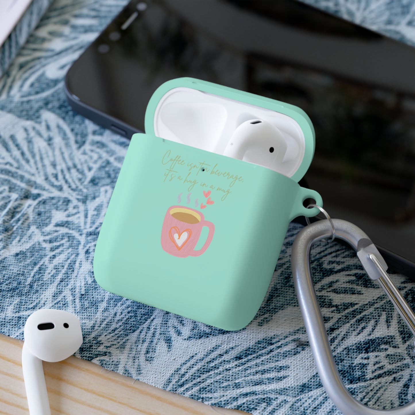Best Coffee AirPods and AirPods Pro Case Cover "Coffee isn't a beverage, it's a Hug in a Mug"