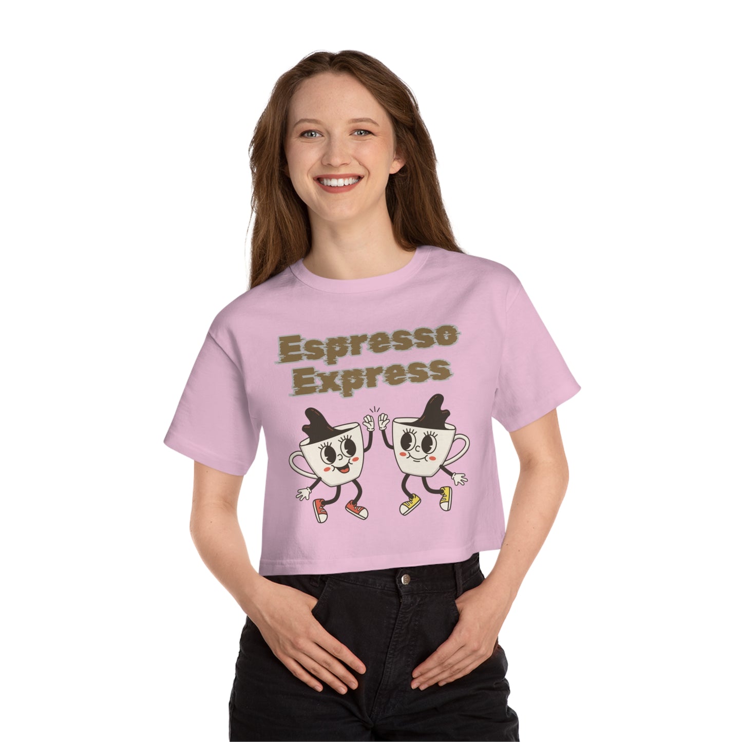 Best customized Champion Coffee Tee That's Perking Up Fashion: Crop & Caffeinate