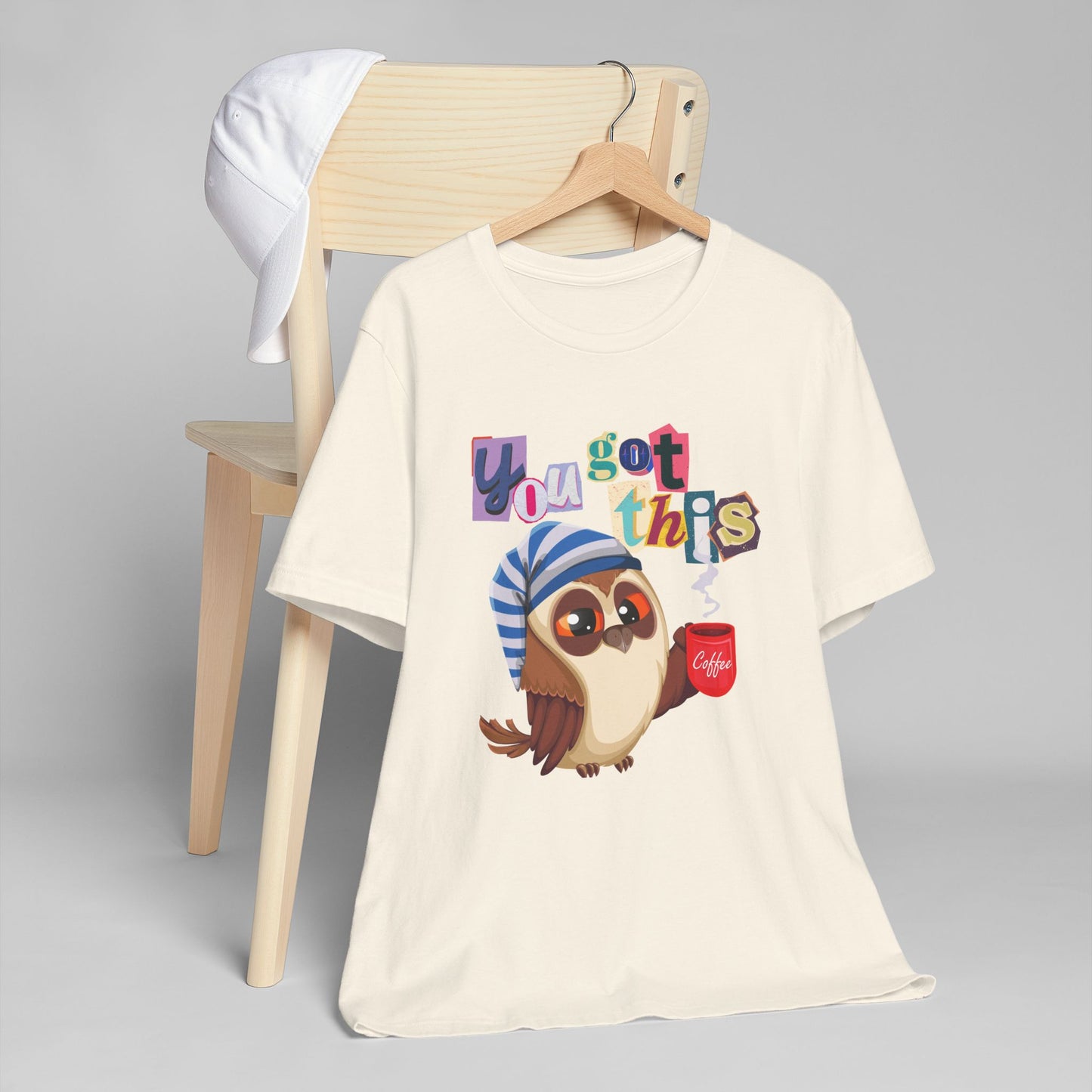 You Got This Coffee Owl T-Shirt – Cute Motivational Graphic Tee for Coffee Lovers (USA Only)
