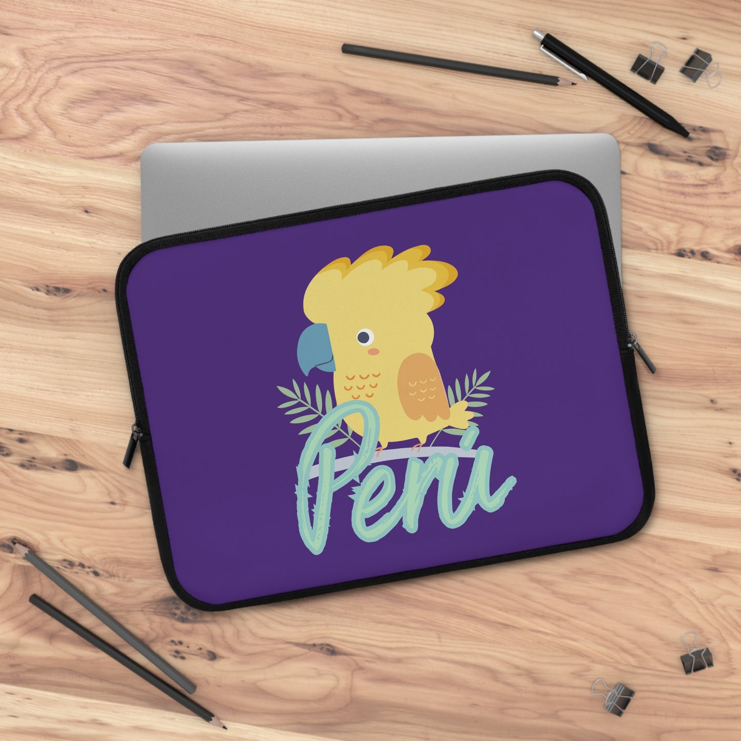Peruvian Laptop Sleeve "Gallito de las Rocas"