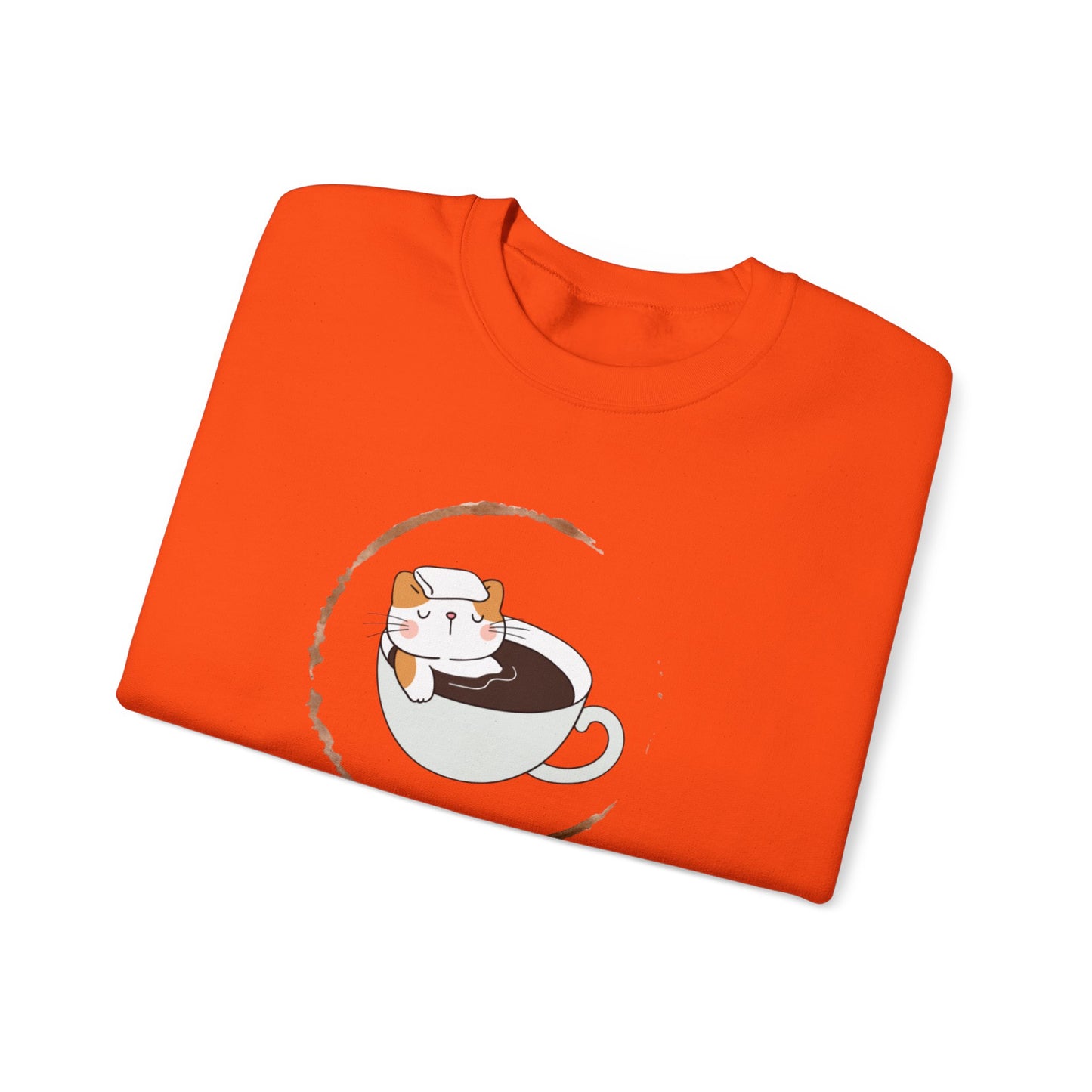 π±β Not a Morning Person Coffee Cat Sweatshirt USA | Funny Unisex Coffee Sweater