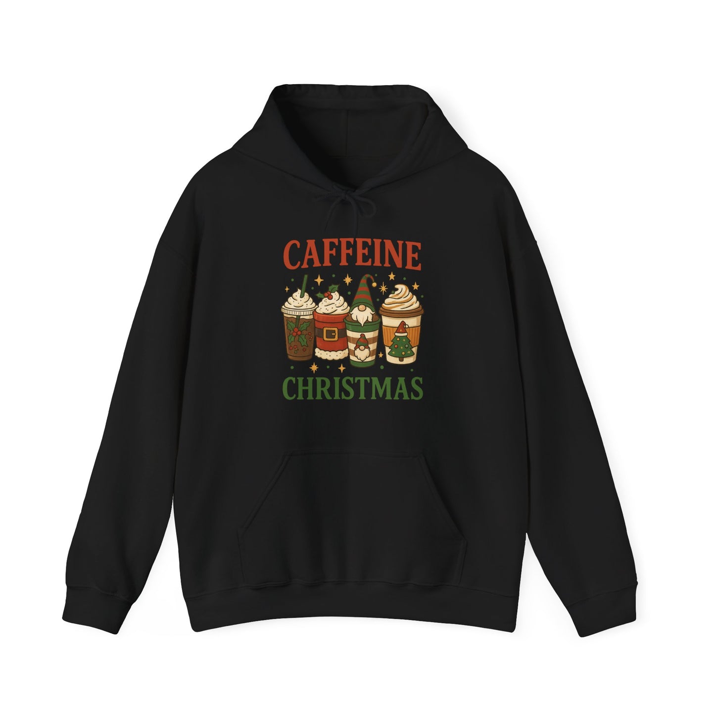 Caffeine Christmas Hoodie USA π
β β Unisex Holiday Coffee Hoodie for Coffee Lovers