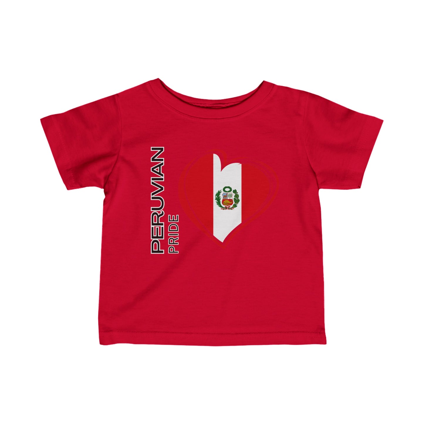 Best Peruvian Infant Fine Jersey Tee "Peruvian Pride Flag"