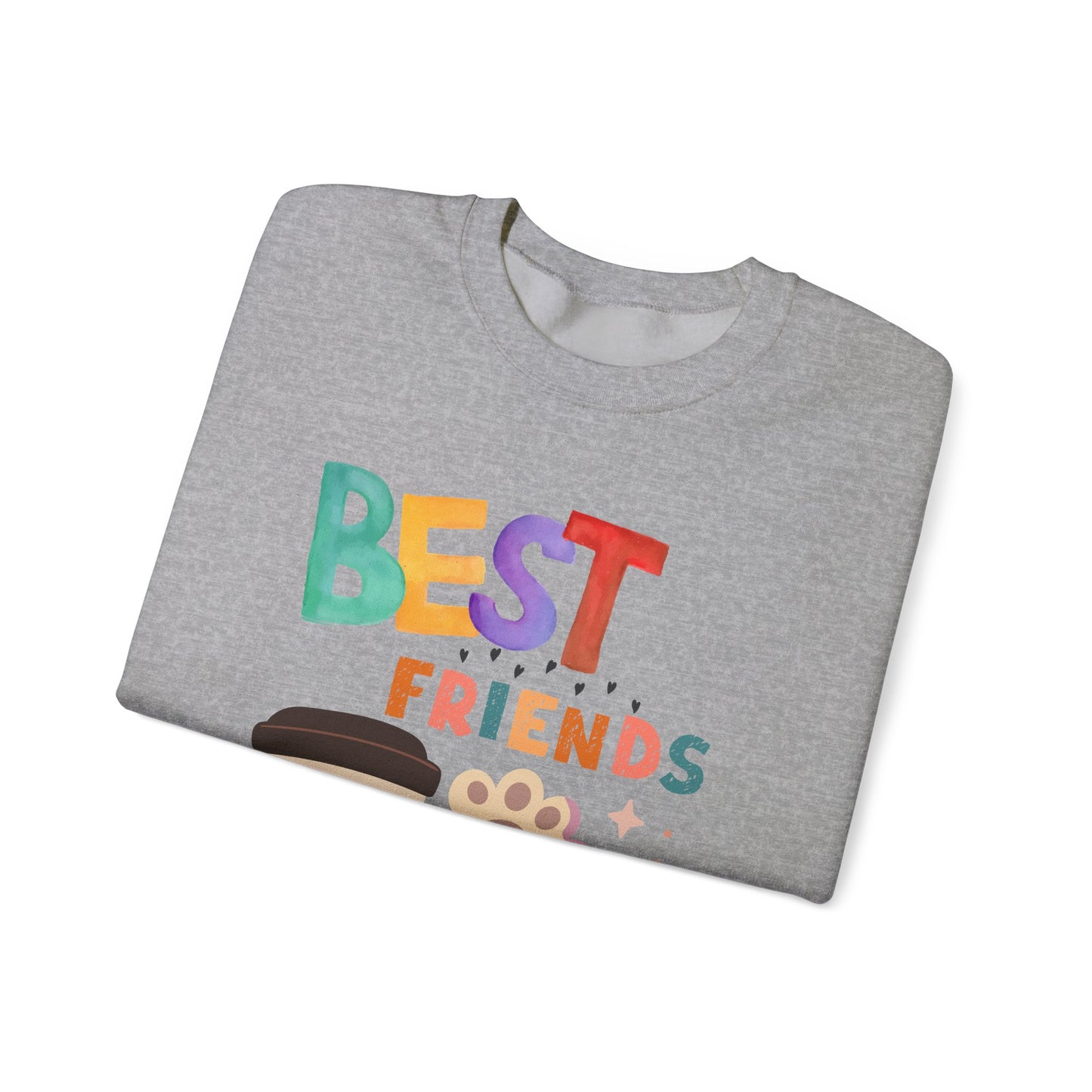 ๐พ Best Friends Coffee & Dog Sweatshirt USA | Unisex Cozy Sweater