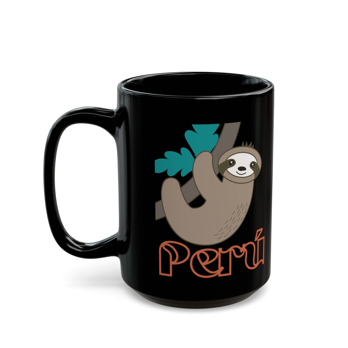 Best Peruvian Coffee Black Mug (11oz, 15oz) "Peru Perezozo"