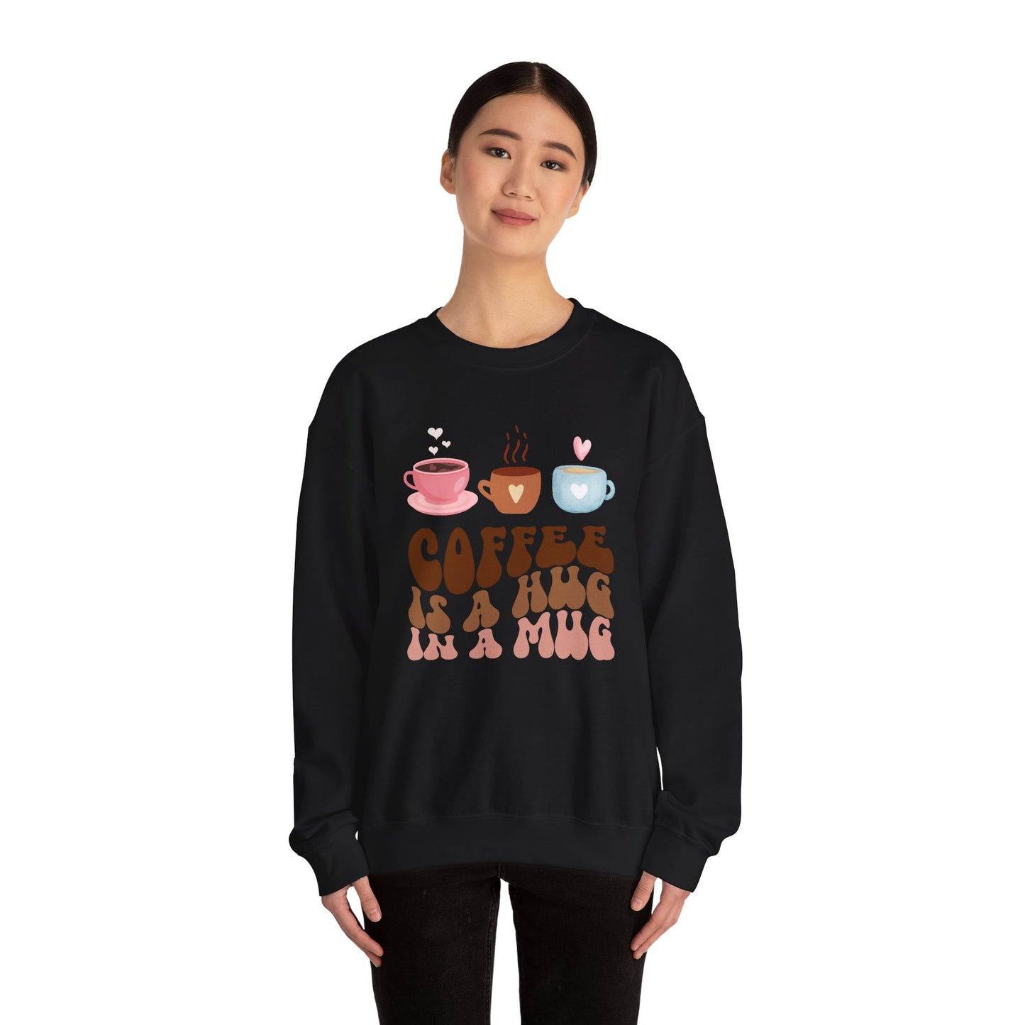 ☕ Coffee Is a Hug in a Mug Sweatshirt USA | Cozy Unisex Sweater
