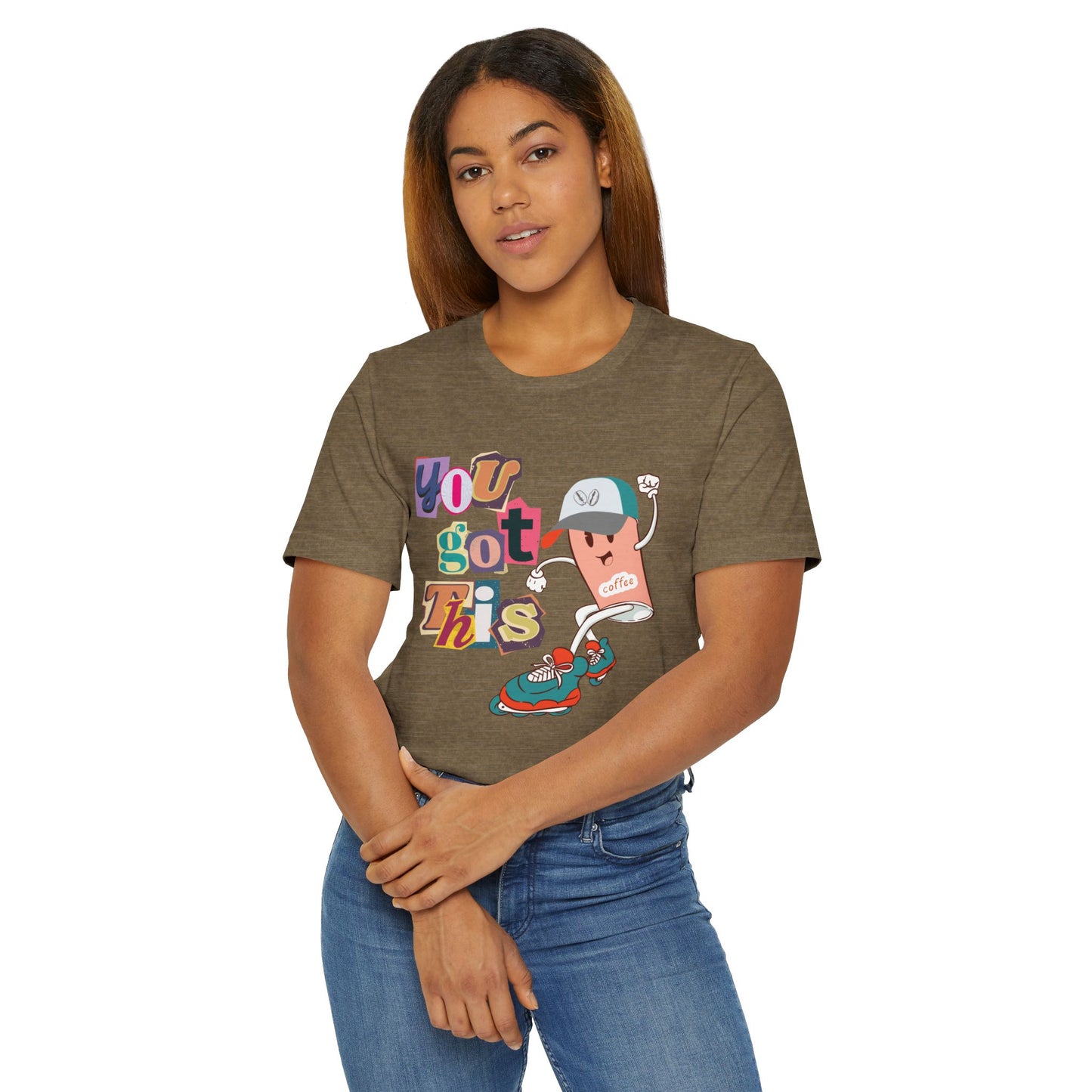 You Got This Coffee Skater T-Shirt – Fun Motivational Graphic Tee for Coffee Lovers (USA Only)