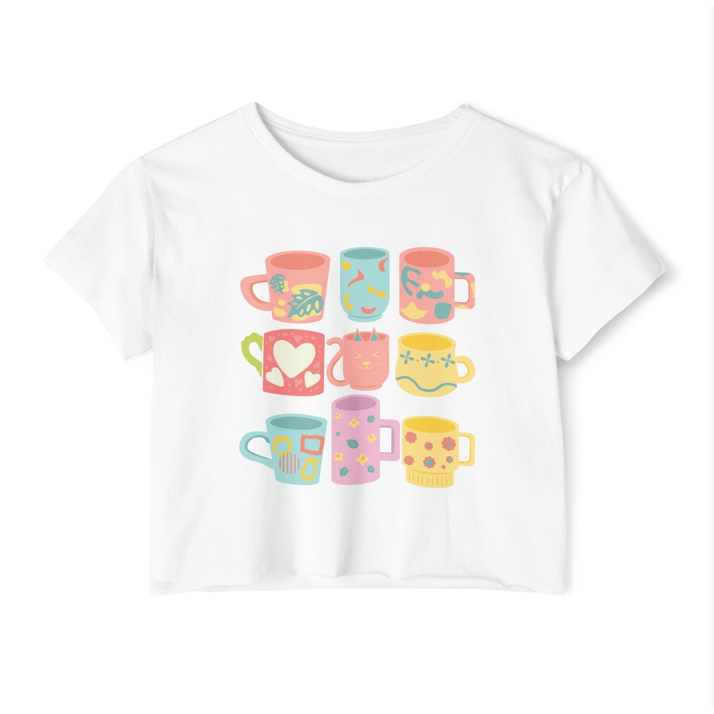 Best Coffee Cropped T-Shirt "Coffee Mugs That's Brewing Success"