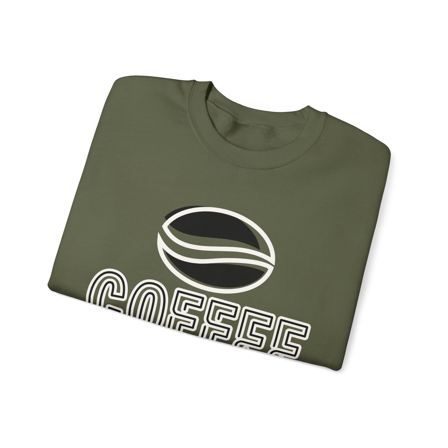 ☕ Minimalist Coffee Sweatshirt USA | Eco-Friendly Unisex Sweater