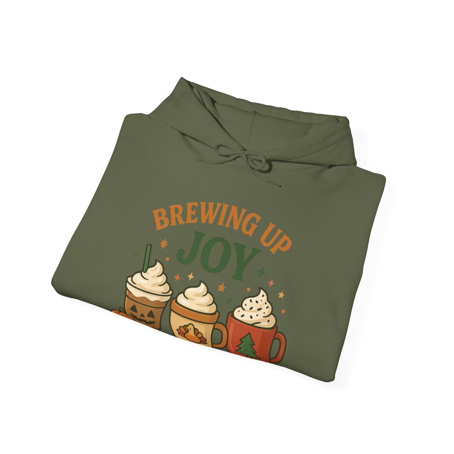 Brewing Up Joy Hoodie USA ππ¦π β Unisex Holiday Coffee Hoodie for Every Season