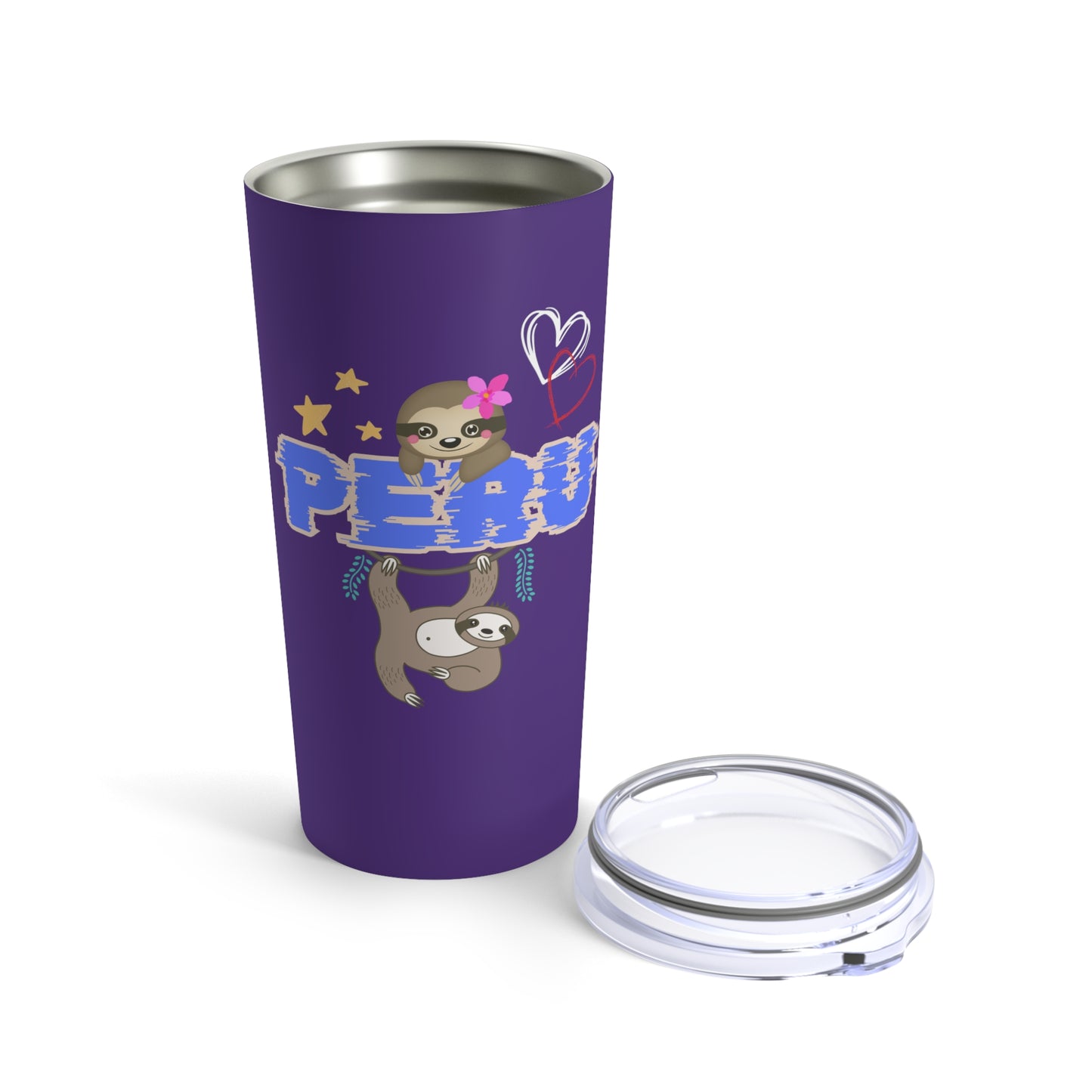 Best Peruvian Coffee Tumbler 20oz "Peruvian Jungle Perezozo"