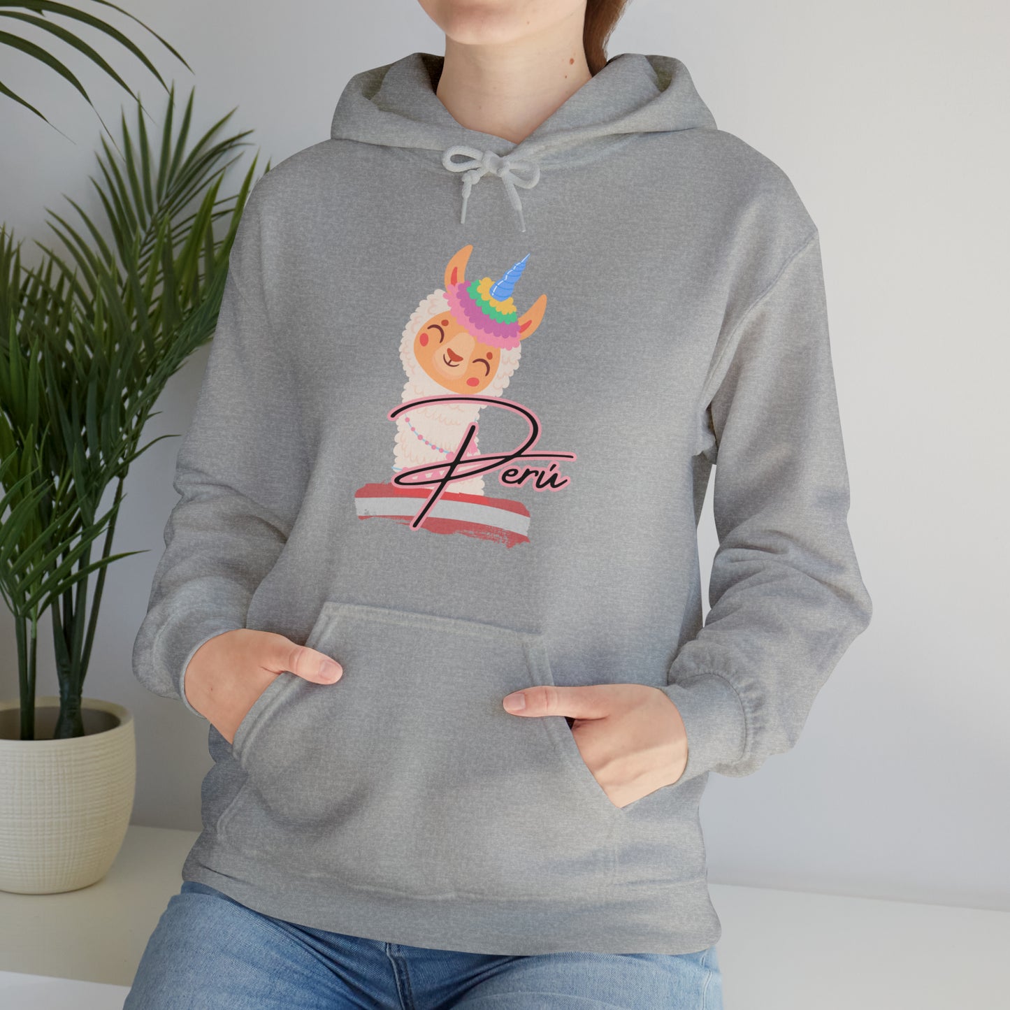 Peruvian Unisex Hoodie 'Andean Majesty'