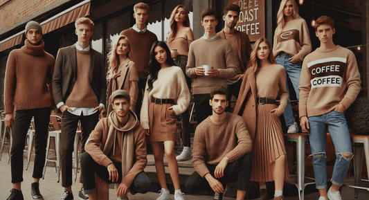 People wearing coffee fashion