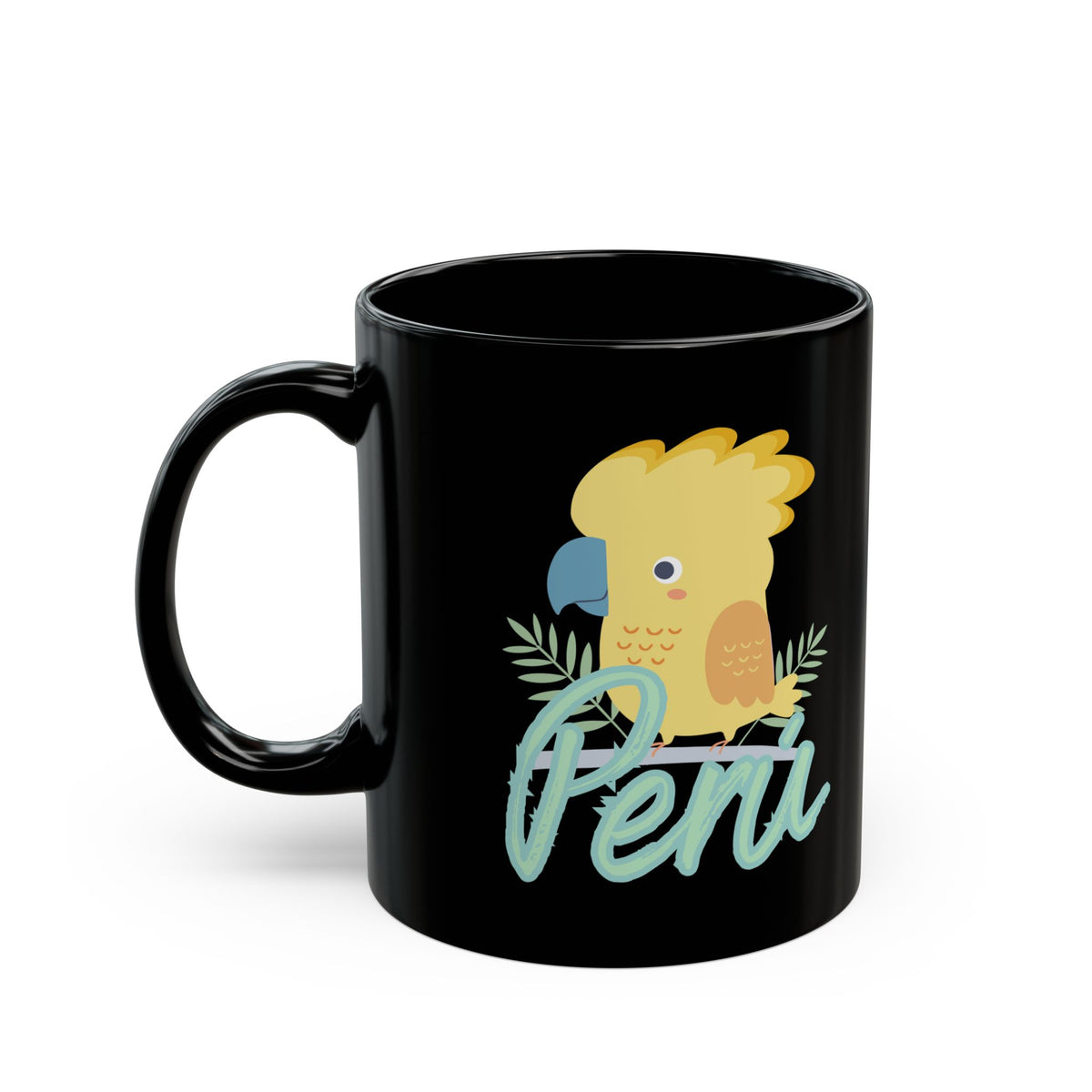 Best Peruvian Black Coffee Mug "Gallito de las Rocas"
