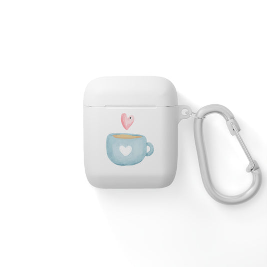 Best Coffee AirPods and AirPods Pro Case Cover "Coffee Mugs Heart"