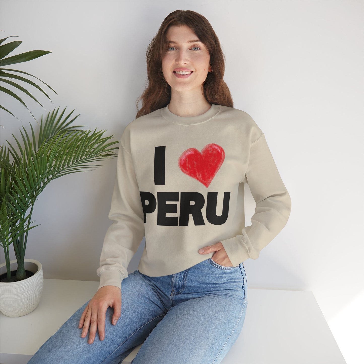 Best Unisex Sweatshirt Peruvian Inspired "I Love Peru"