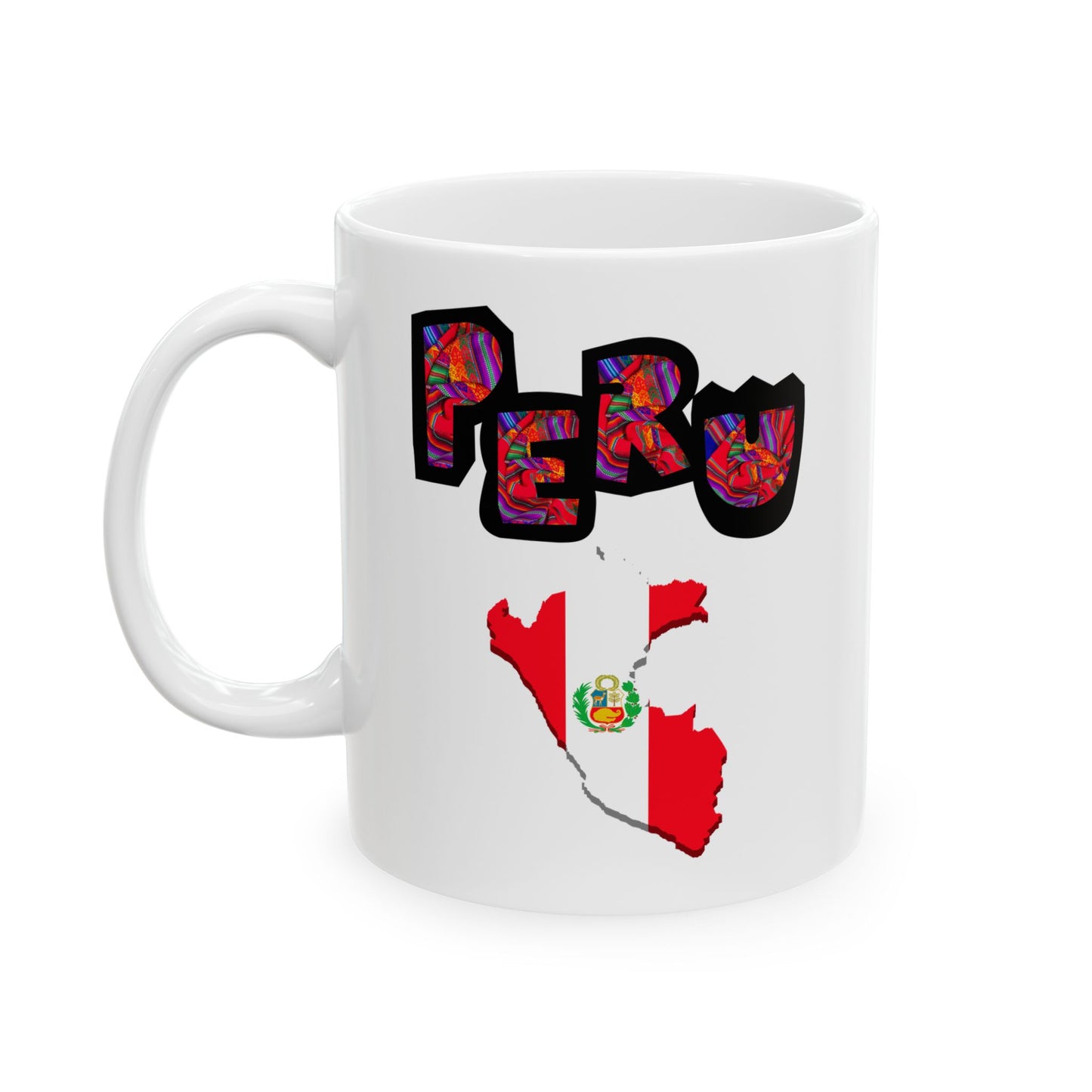 Best Peru Flag Map Coffee Mug - Peruvian Pride Gift