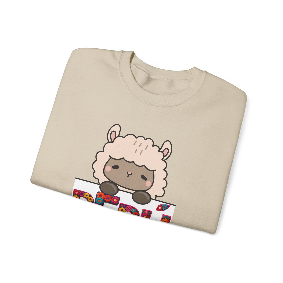 Best Cute Alpaca Peru Sweatshirt - Kawaii Floral Crewneck