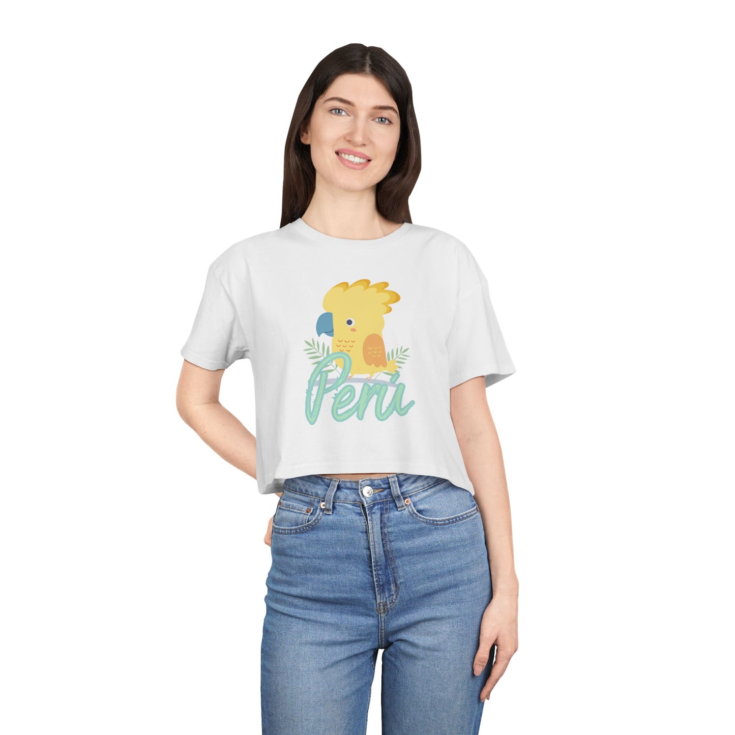 Best Peru Cockatoo Crop Top | Peruvian Gift USA