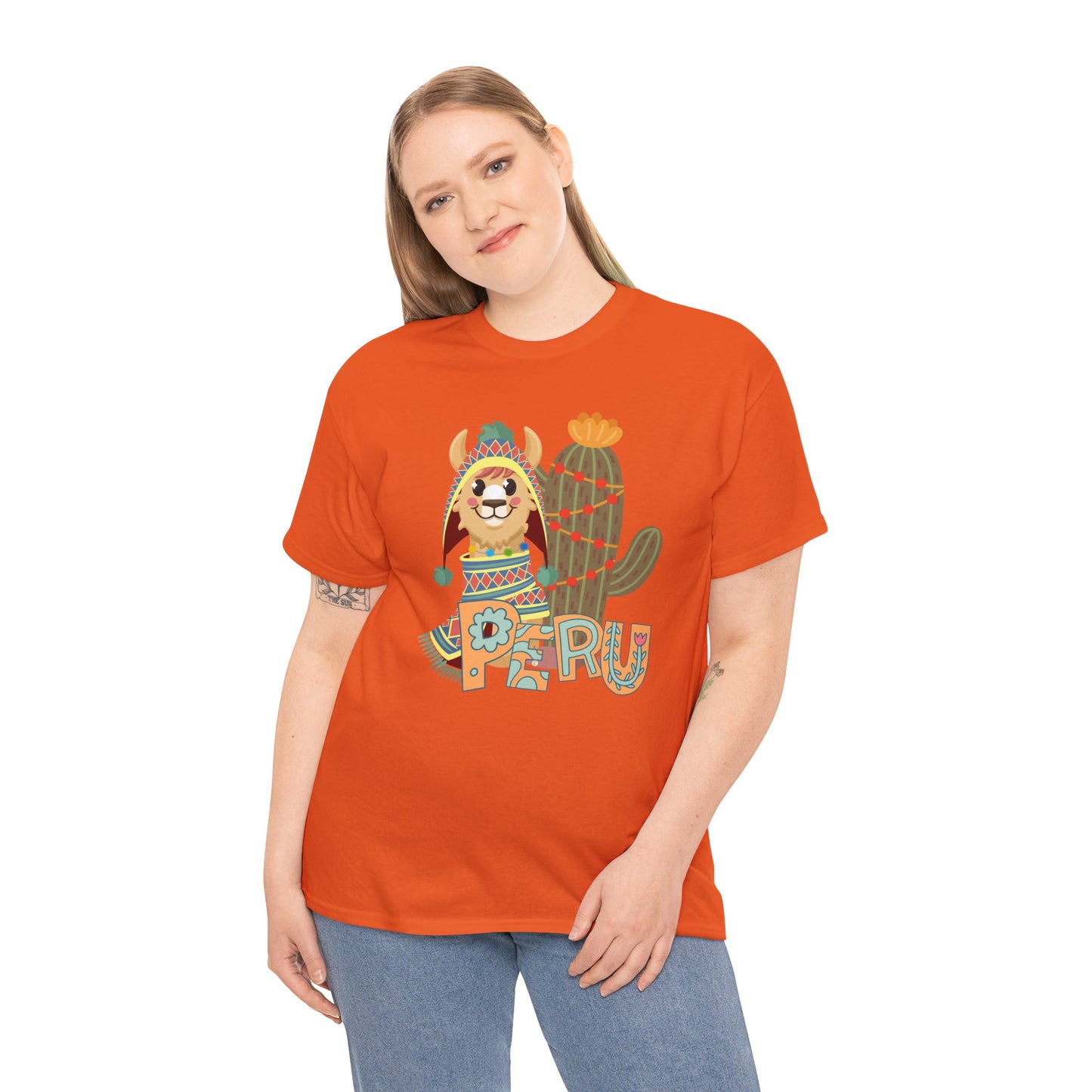 Best Peru Chullo Llama T-Shirt USA — Peruvian Pride Tee