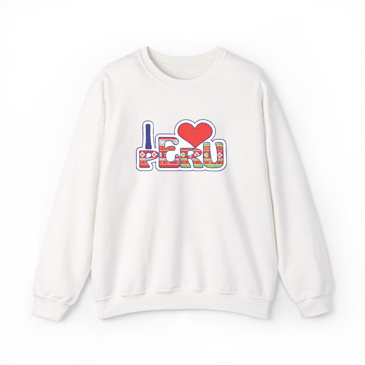 Best I Love Peru Embroidered Sweatshirt USA