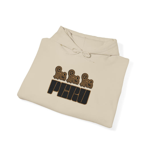 Best Nazca Lines Hoodie - Embroidered Monkey Peru Gift
