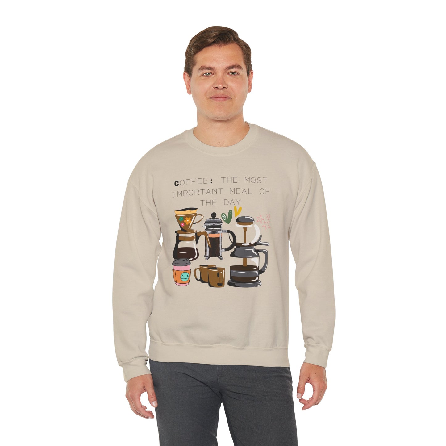 Best Unisex Coffee Sweatshirt "Coffee: the most important meal of the day"