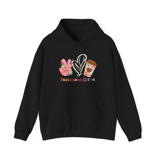 Best Unisex Coffee HoodieThat Blends Peace, Love & Coffee (Chisme):  Zen & Caffeine