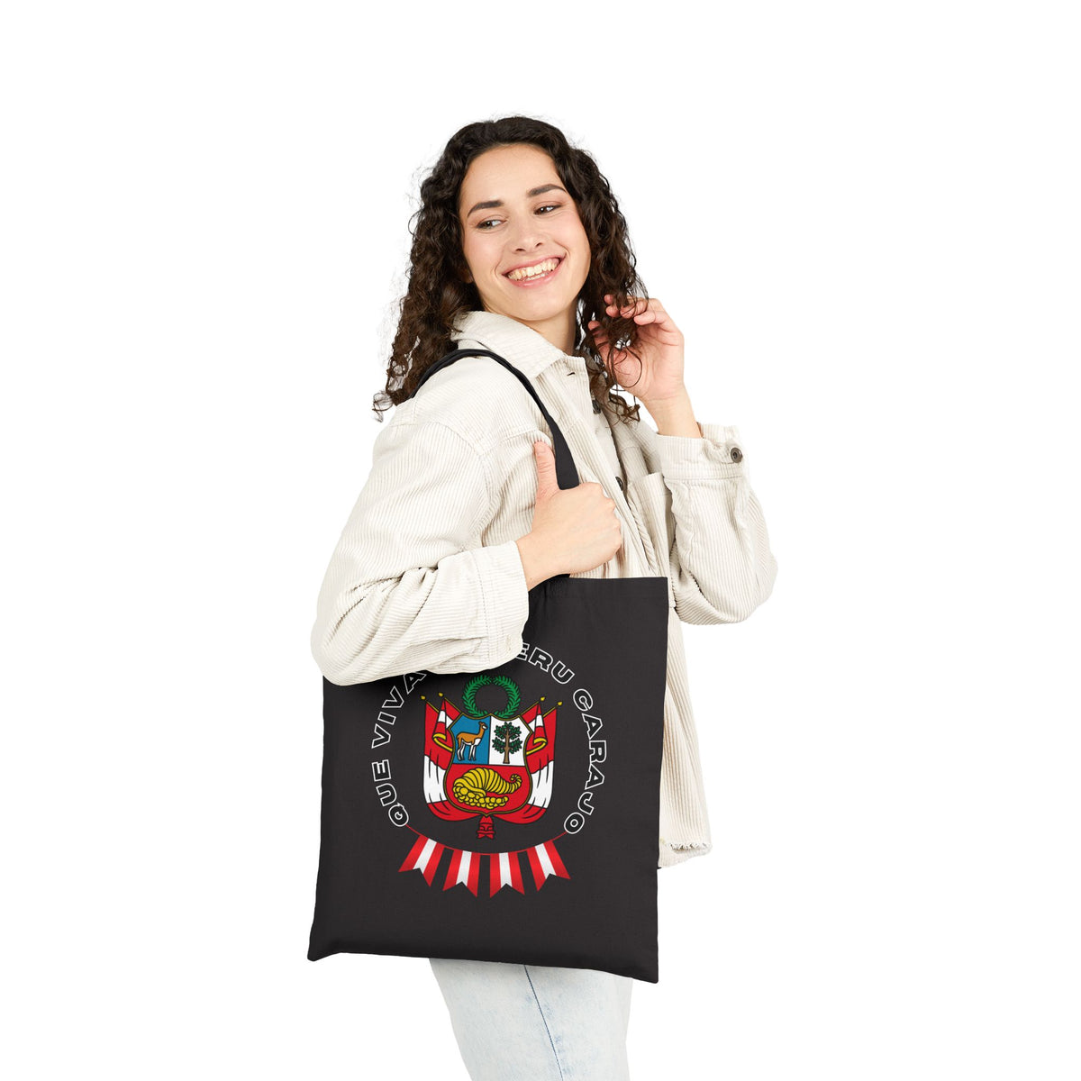 Best Peruvian Canvas Tote Bag "PERU Escarapela"