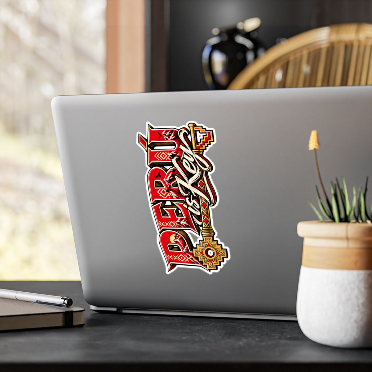 Best Peru is Key Sticker - Gold Key Andes Vinyl Decal
